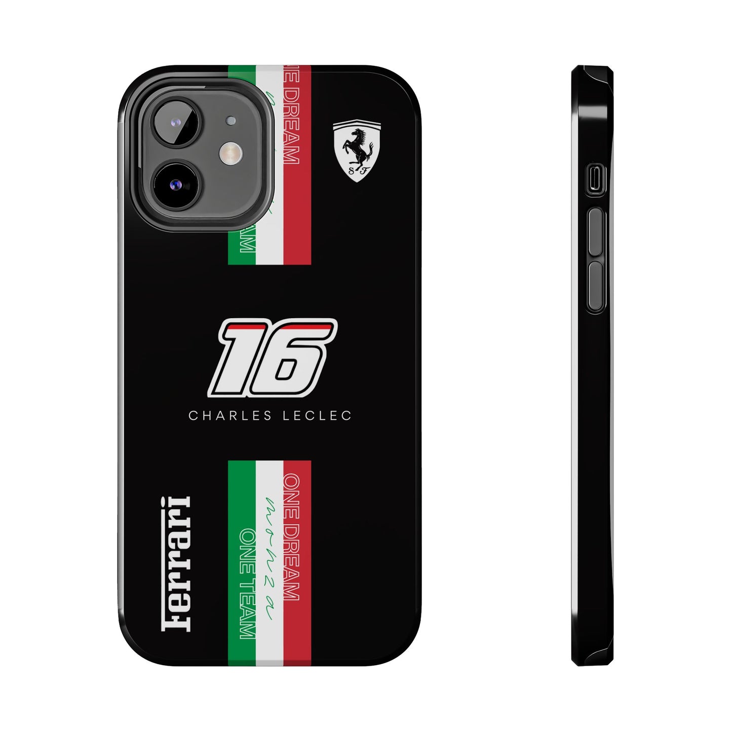 Black 16 Leclerc Ferrari Armor Case