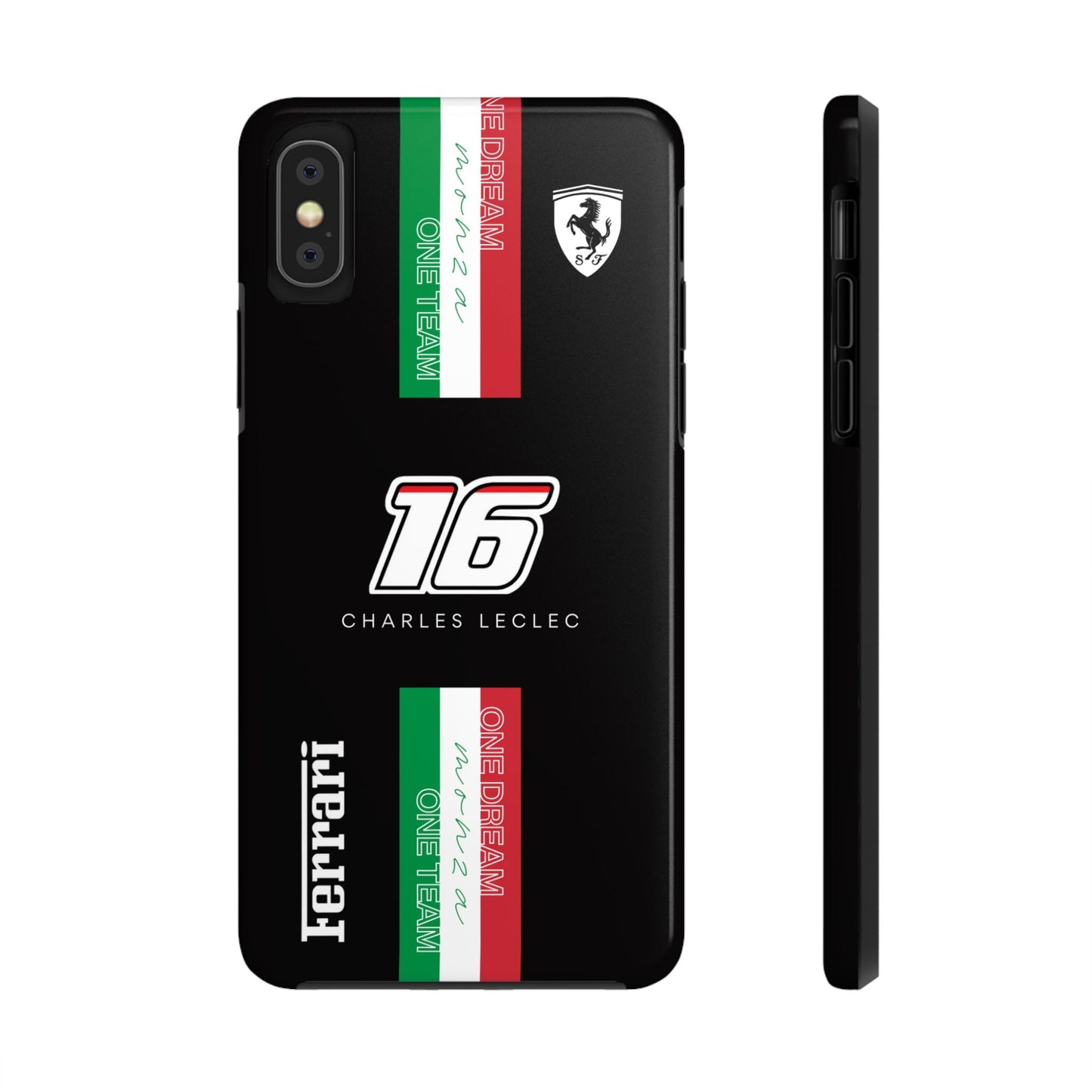 Black 16 Leclerc Ferrari Armor Case