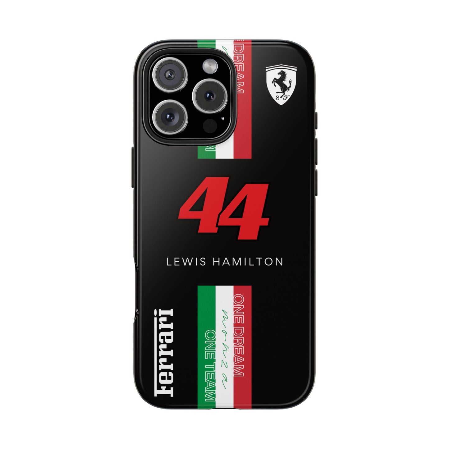 Black 44 Hamilton Ferrari Armor Case