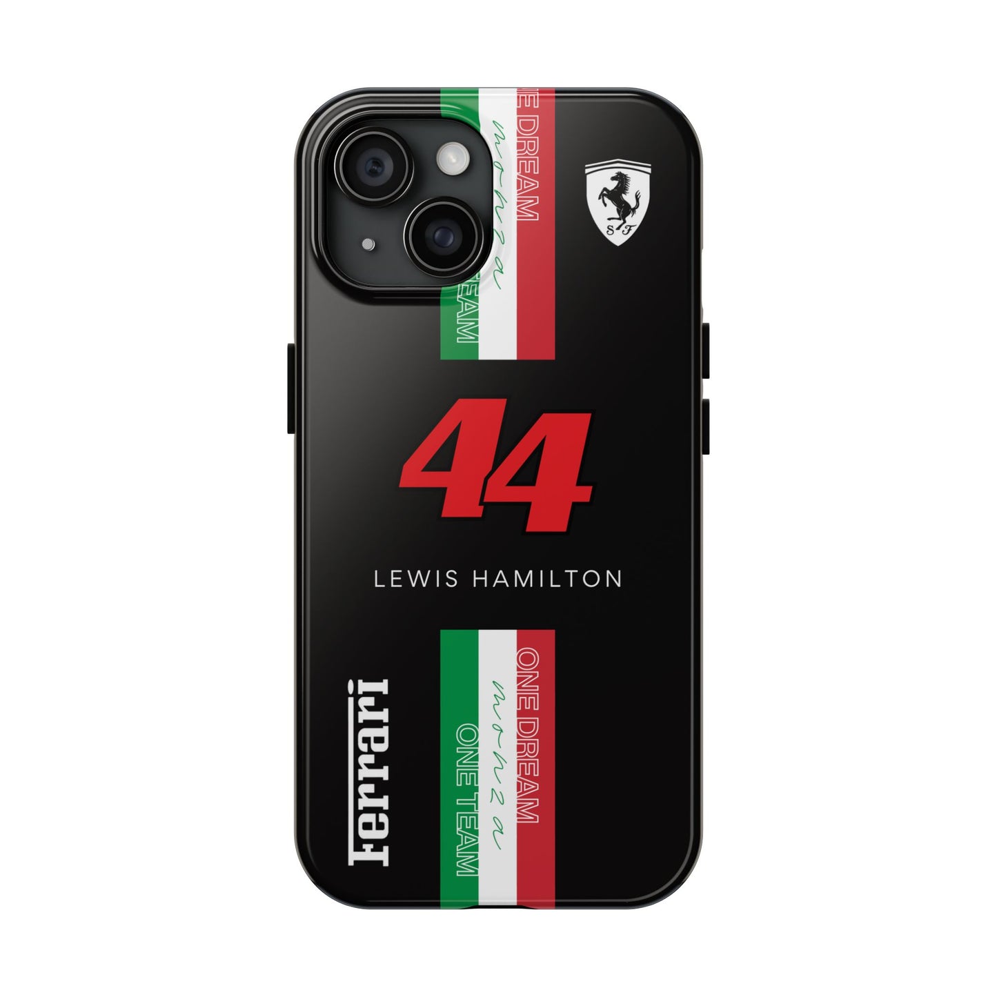 Black 44 Hamilton Ferrari Armor Case