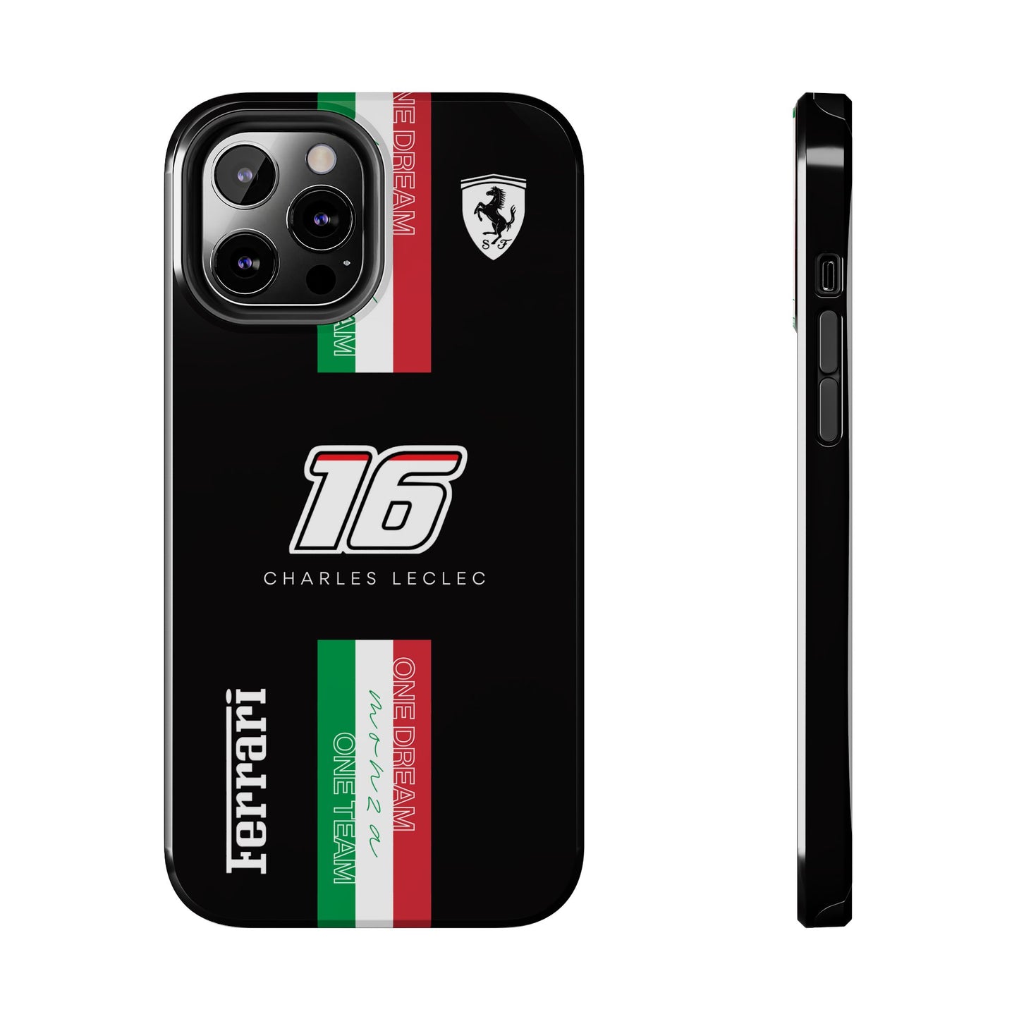 Black 16 Leclerc Ferrari Armor Case