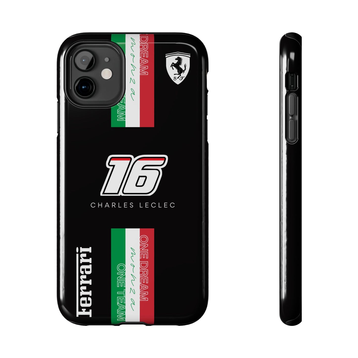 Black 16 Leclerc Ferrari Armor Case