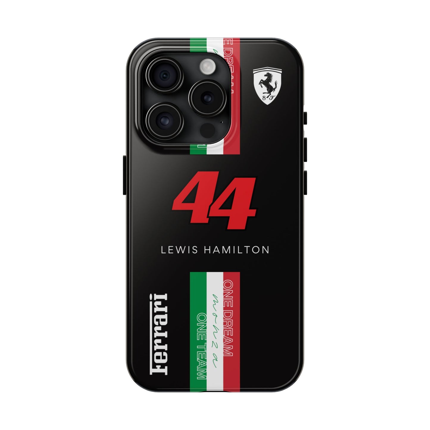 Black 44 Hamilton Ferrari Armor Case