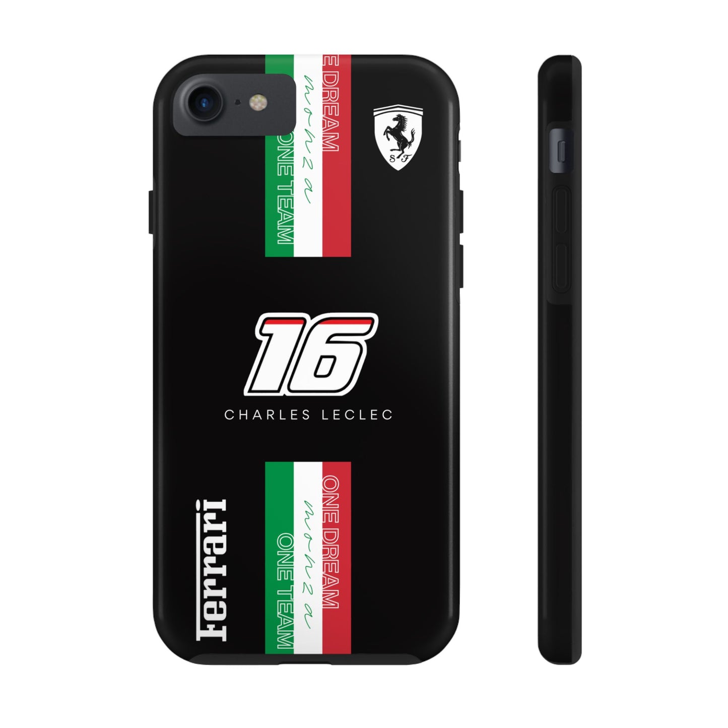 Black 16 Leclerc Ferrari Armor Case