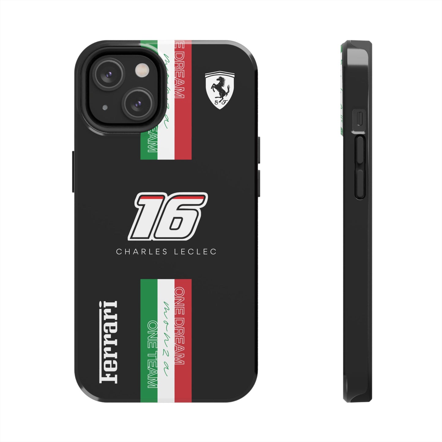 Black 16 Leclerc Ferrari Armor Case