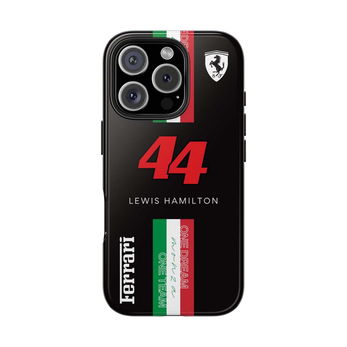 Black 44 Hamilton Ferrari Armor Case