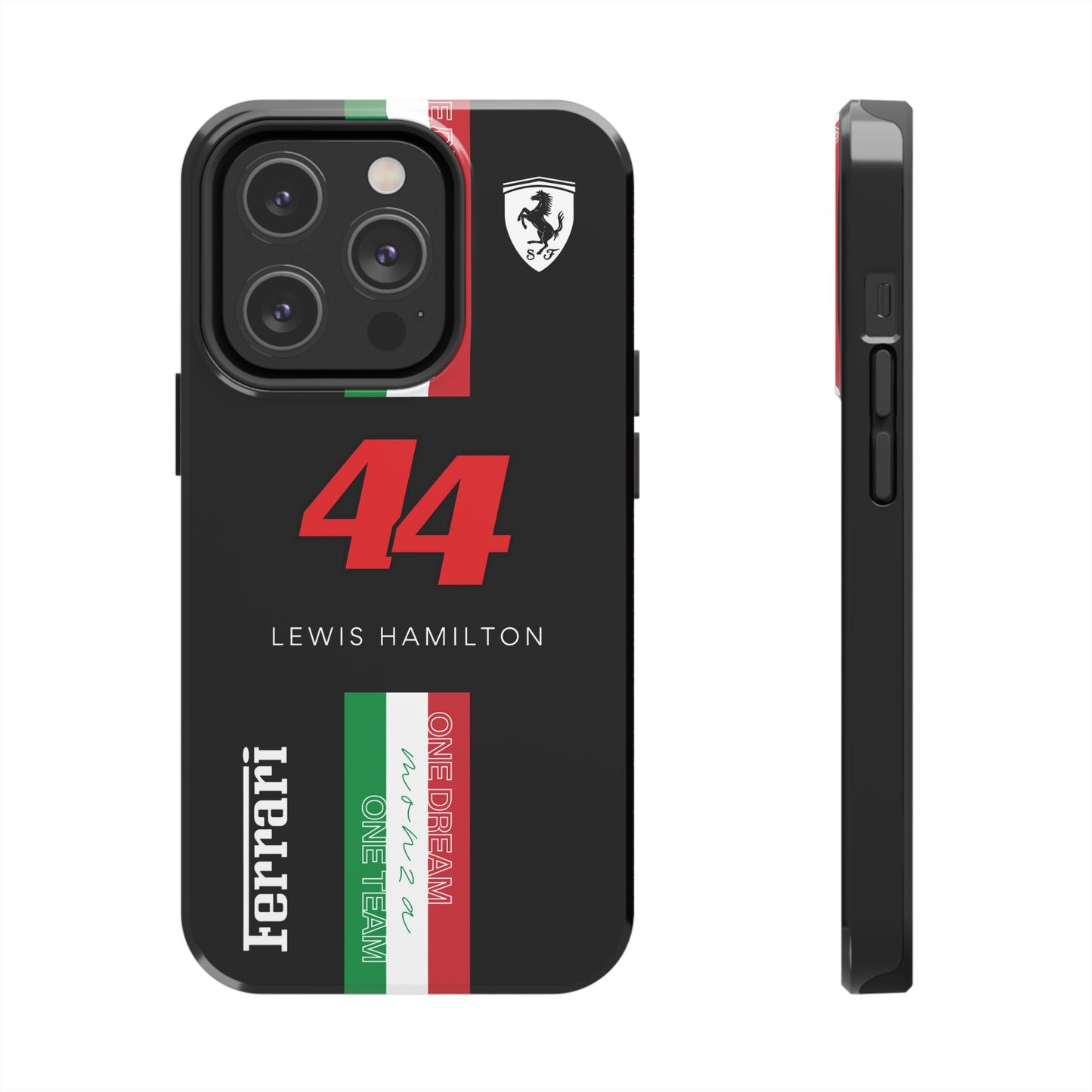 Black 44 Hamilton Ferrari Armor Case