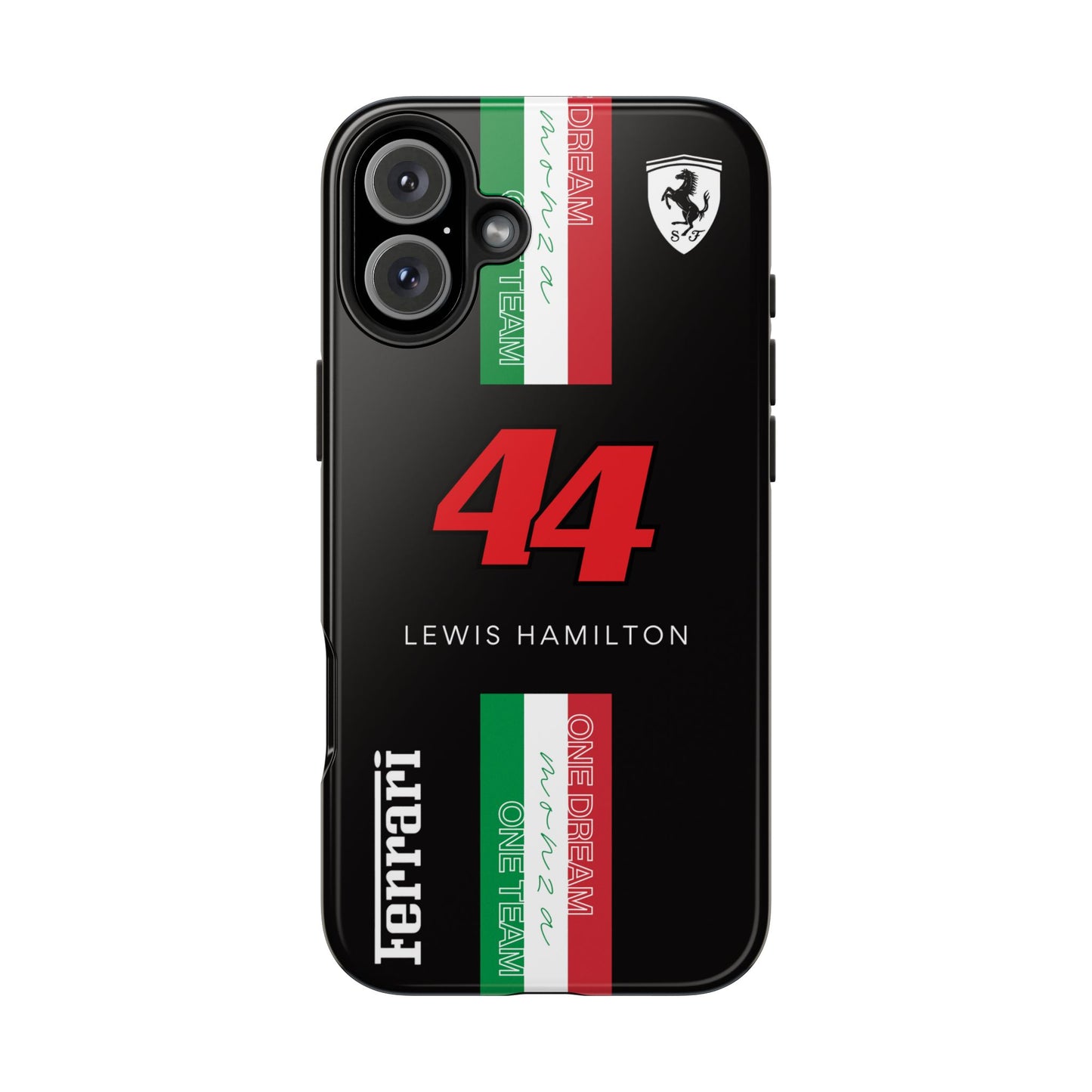 Black 44 Hamilton Ferrari Armor Case