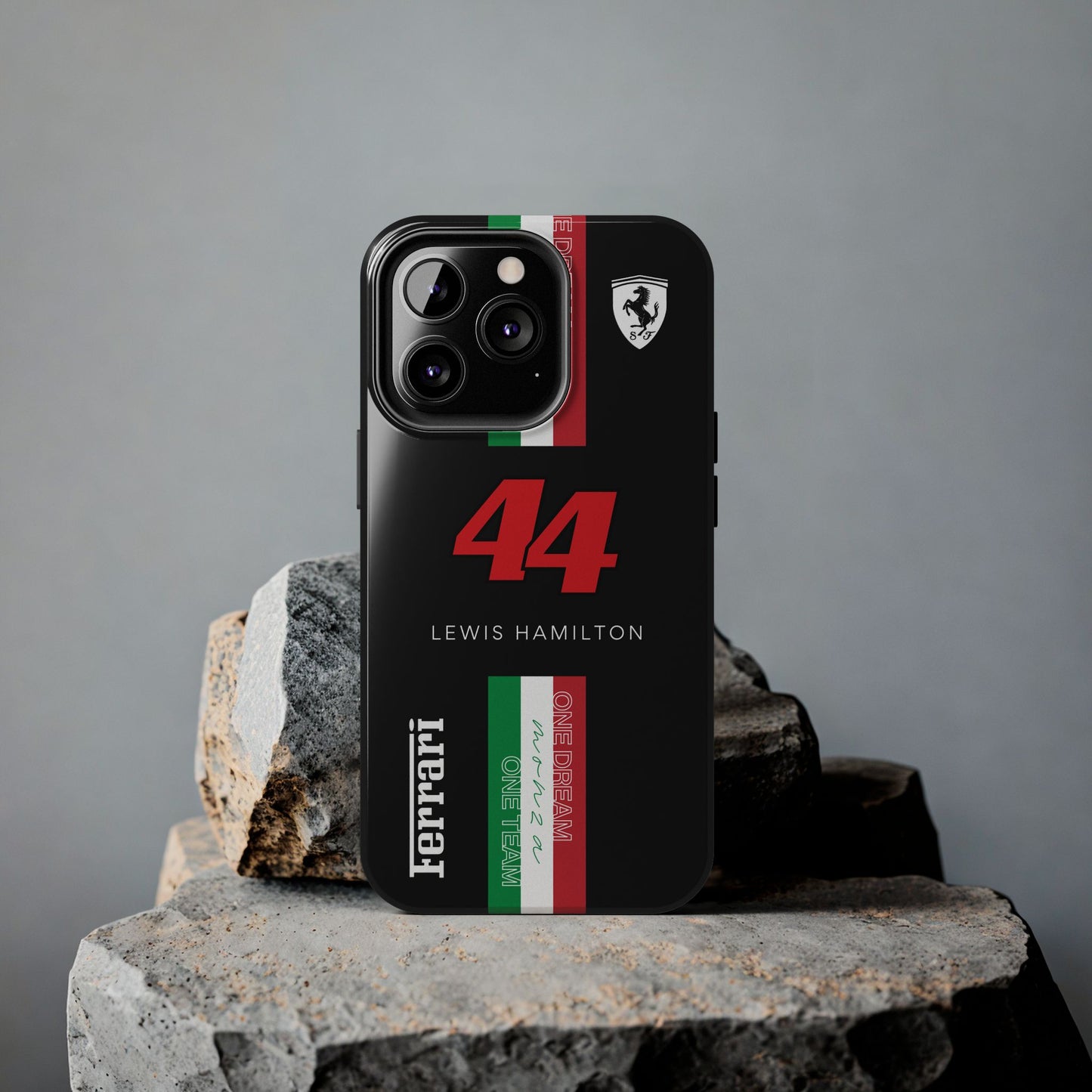 Black 44 Hamilton Ferrari Armor Case