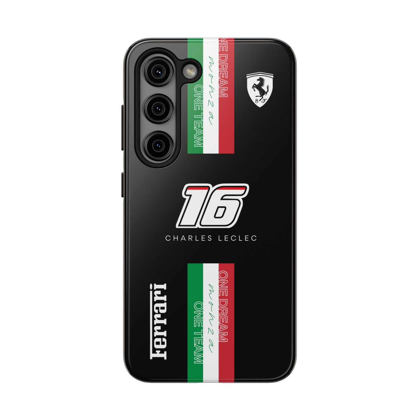 Black 16 Leclerc Ferrari Armor Case