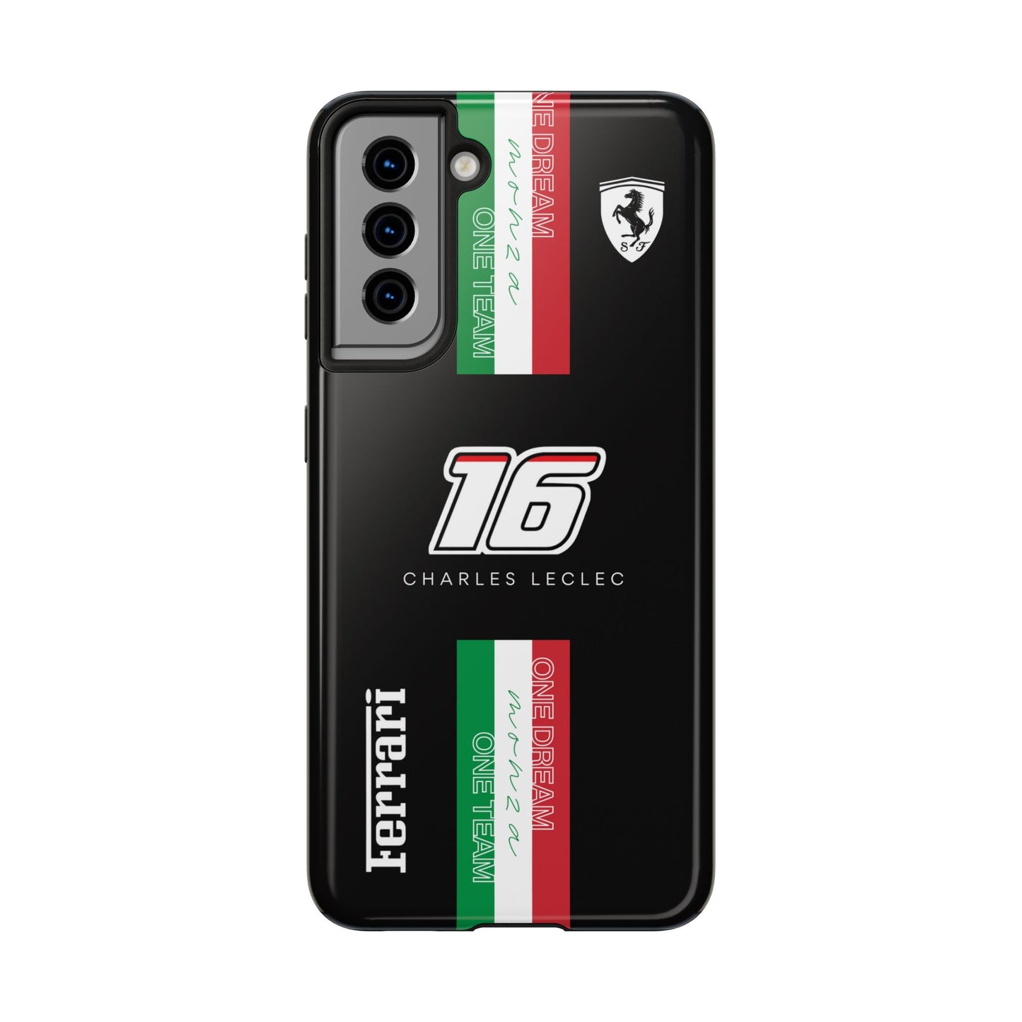 Black 16 Leclerc Ferrari Armor Case