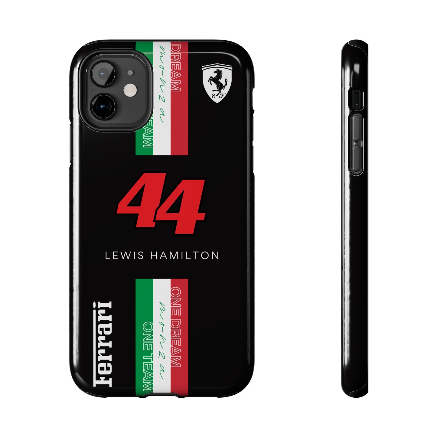 Black 44 Hamilton Ferrari Armor Case