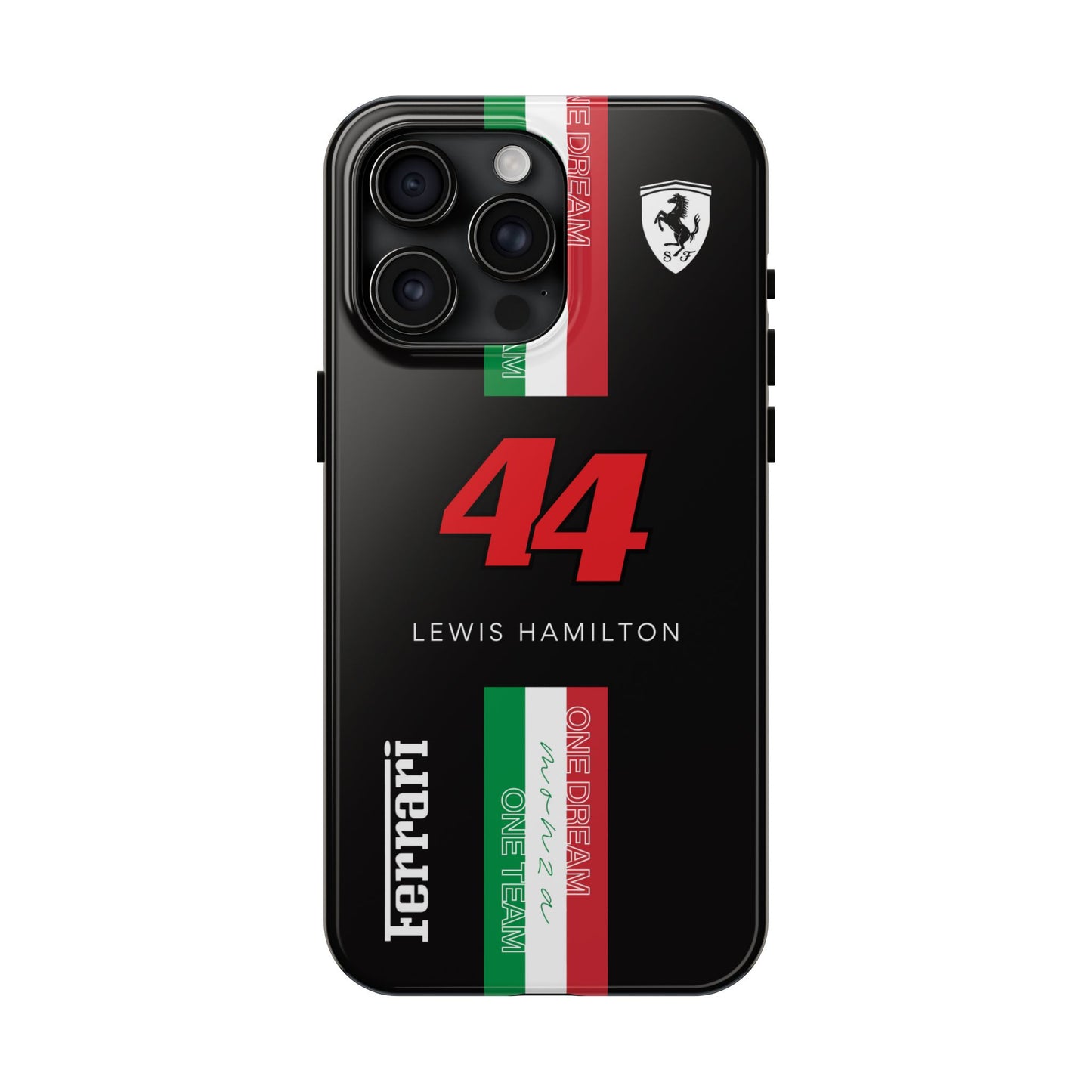 Black 44 Hamilton Ferrari Armor Case