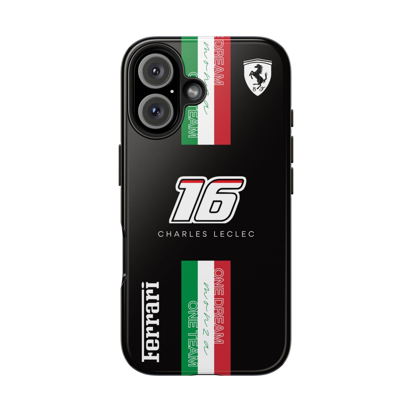 Black 16 Leclerc Ferrari Armor Case