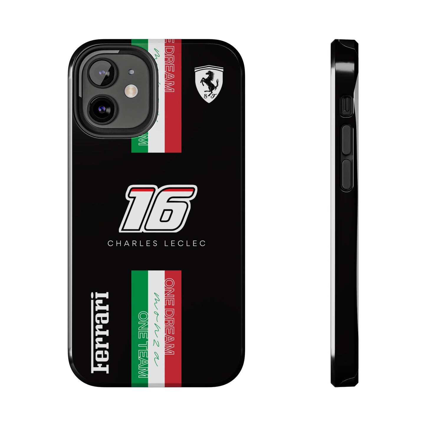 Black 16 Leclerc Ferrari Armor Case