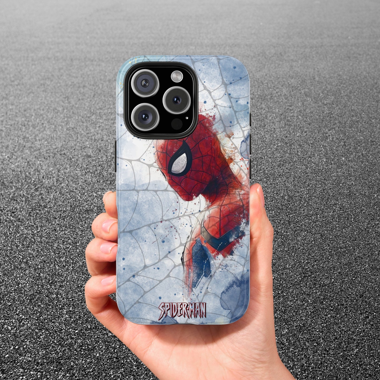 Light Blue Spider-Man Armor Case