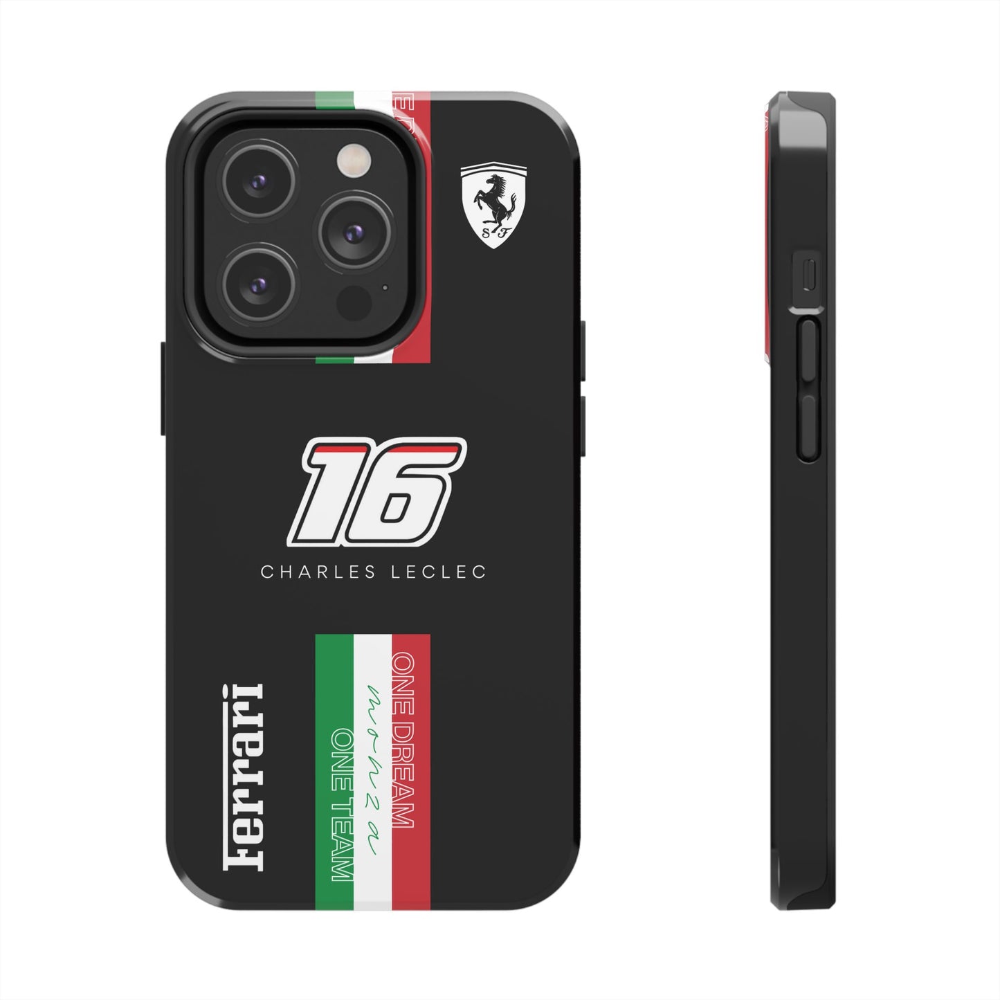 Black 16 Leclerc Ferrari Armor Case