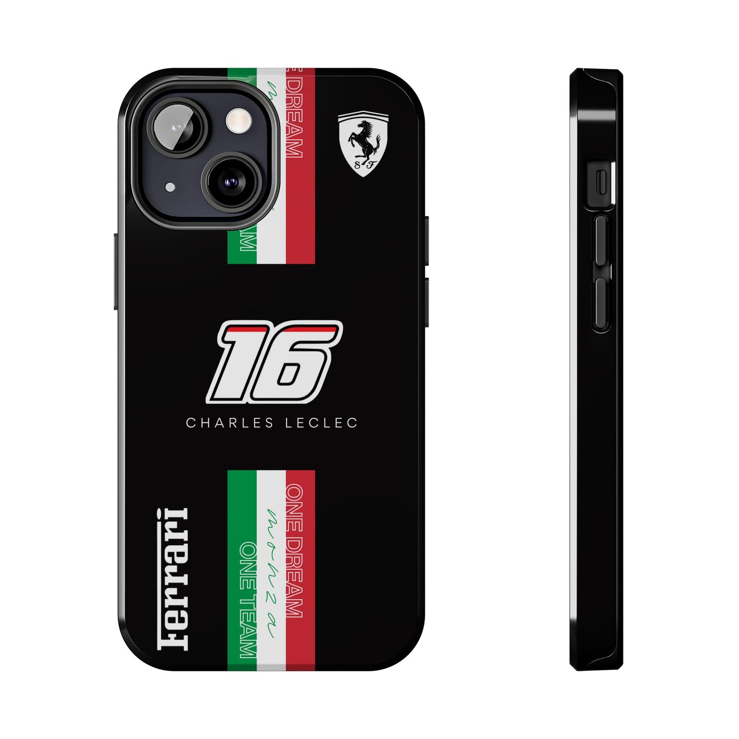 Black 16 Leclerc Ferrari Armor Case