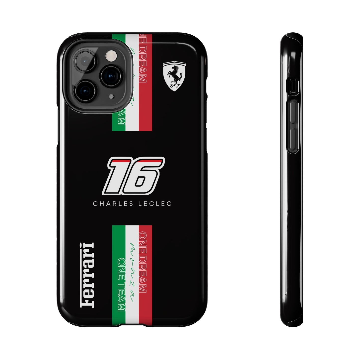 Black 16 Leclerc Ferrari Armor Case