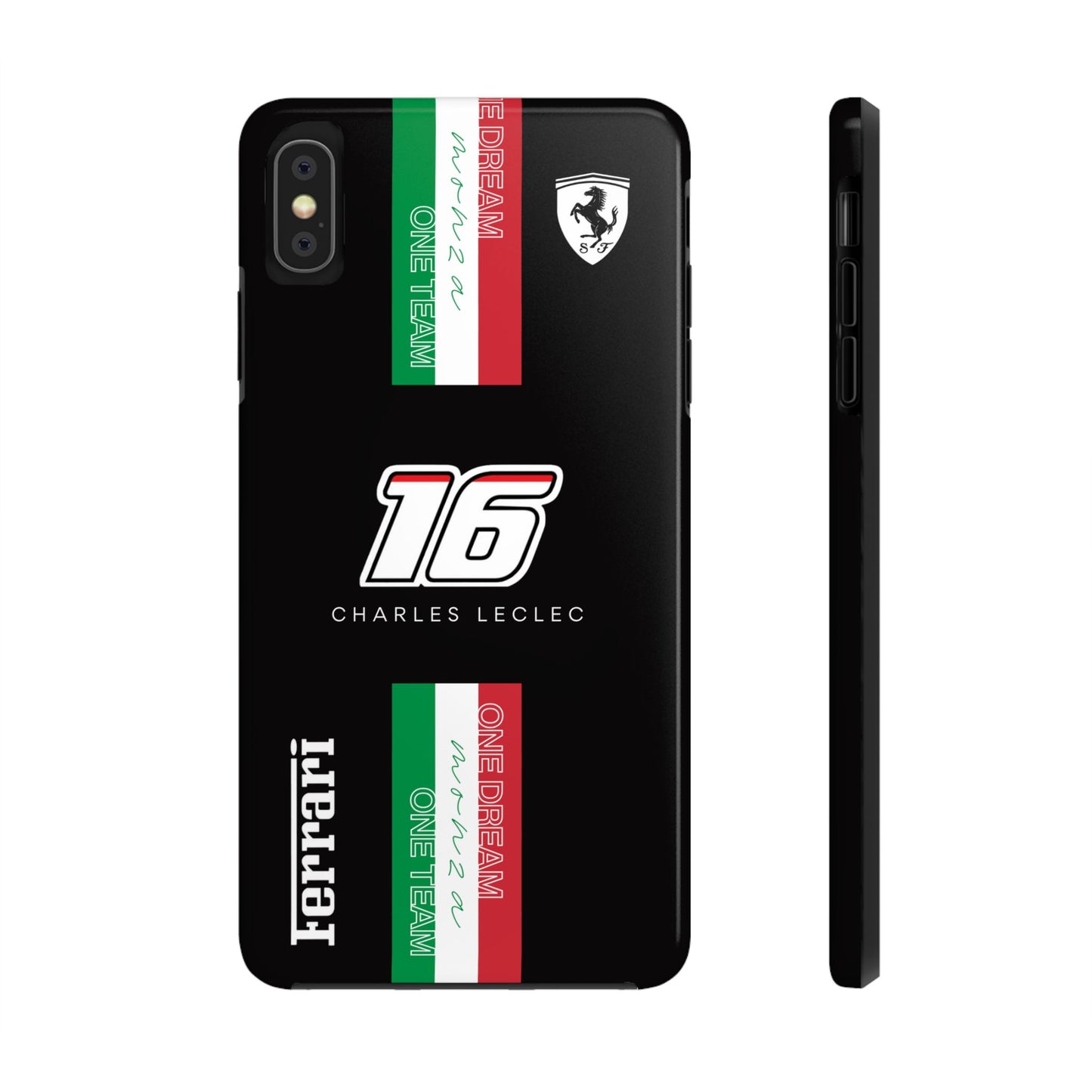 Black 16 Leclerc Ferrari Armor Case