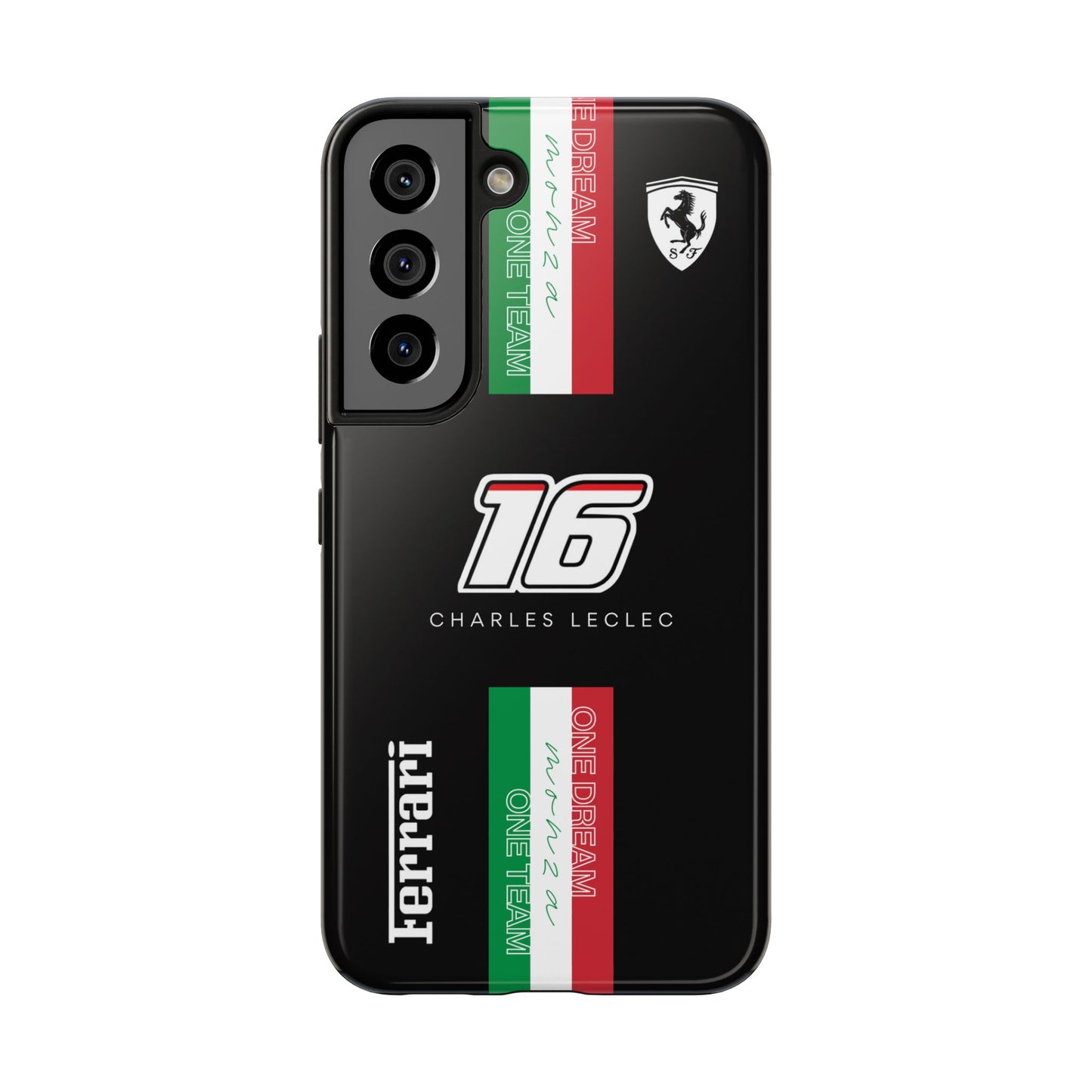 Black 16 Leclerc Ferrari Armor Case