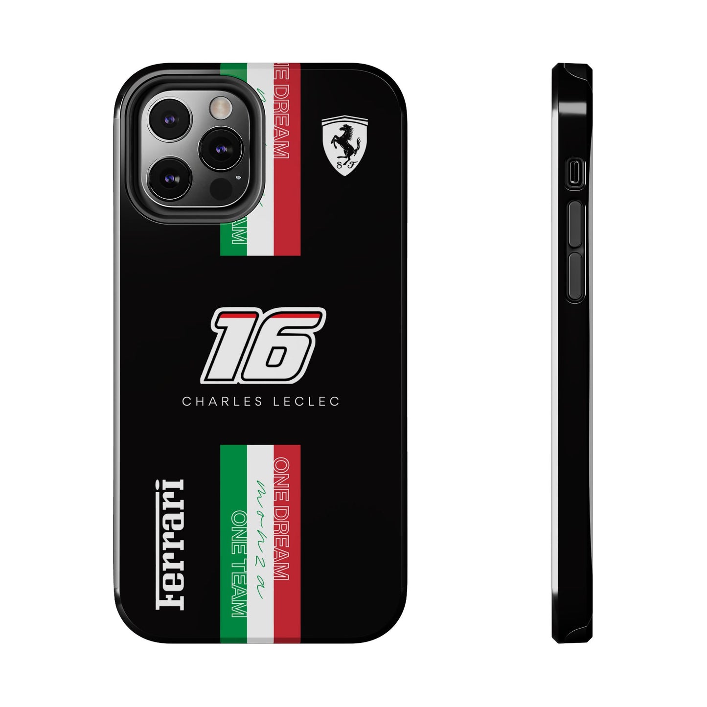 Black 16 Leclerc Ferrari Armor Case