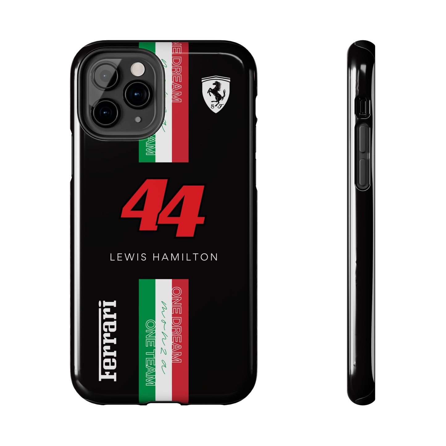 Black 44 Hamilton Ferrari Armor Case