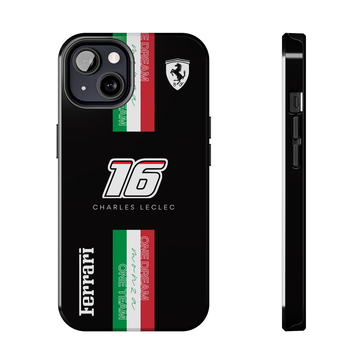 Black 16 Leclerc Ferrari Armor Case