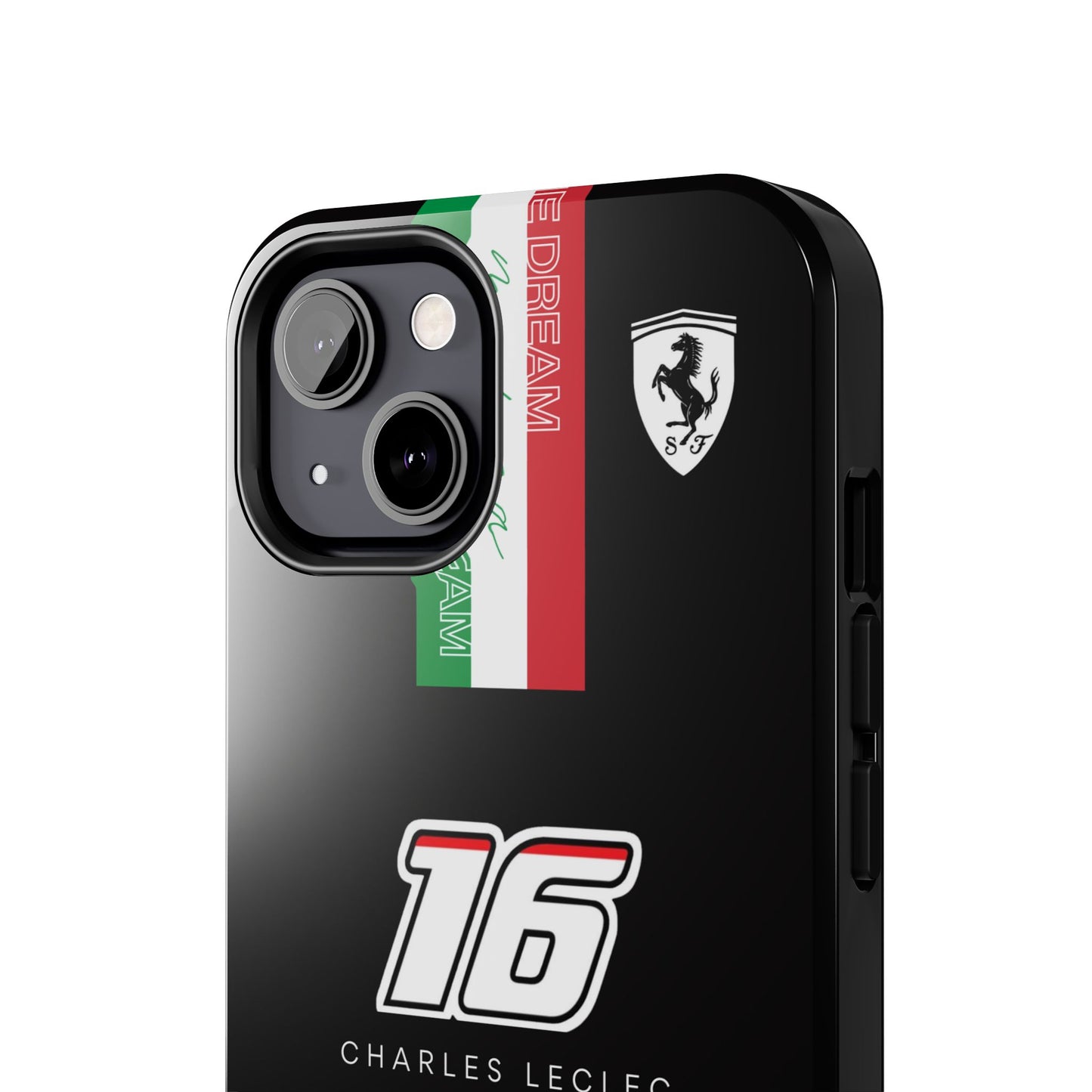 Black 16 Leclerc Ferrari Armor Case