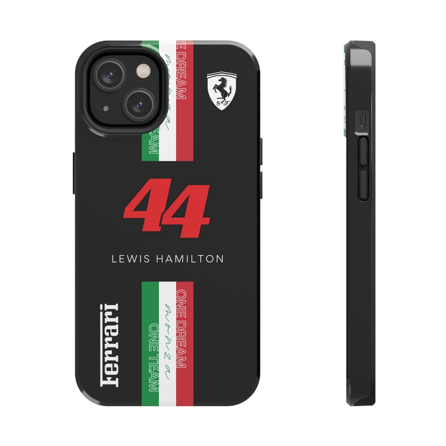 Black 44 Hamilton Ferrari Armor Case