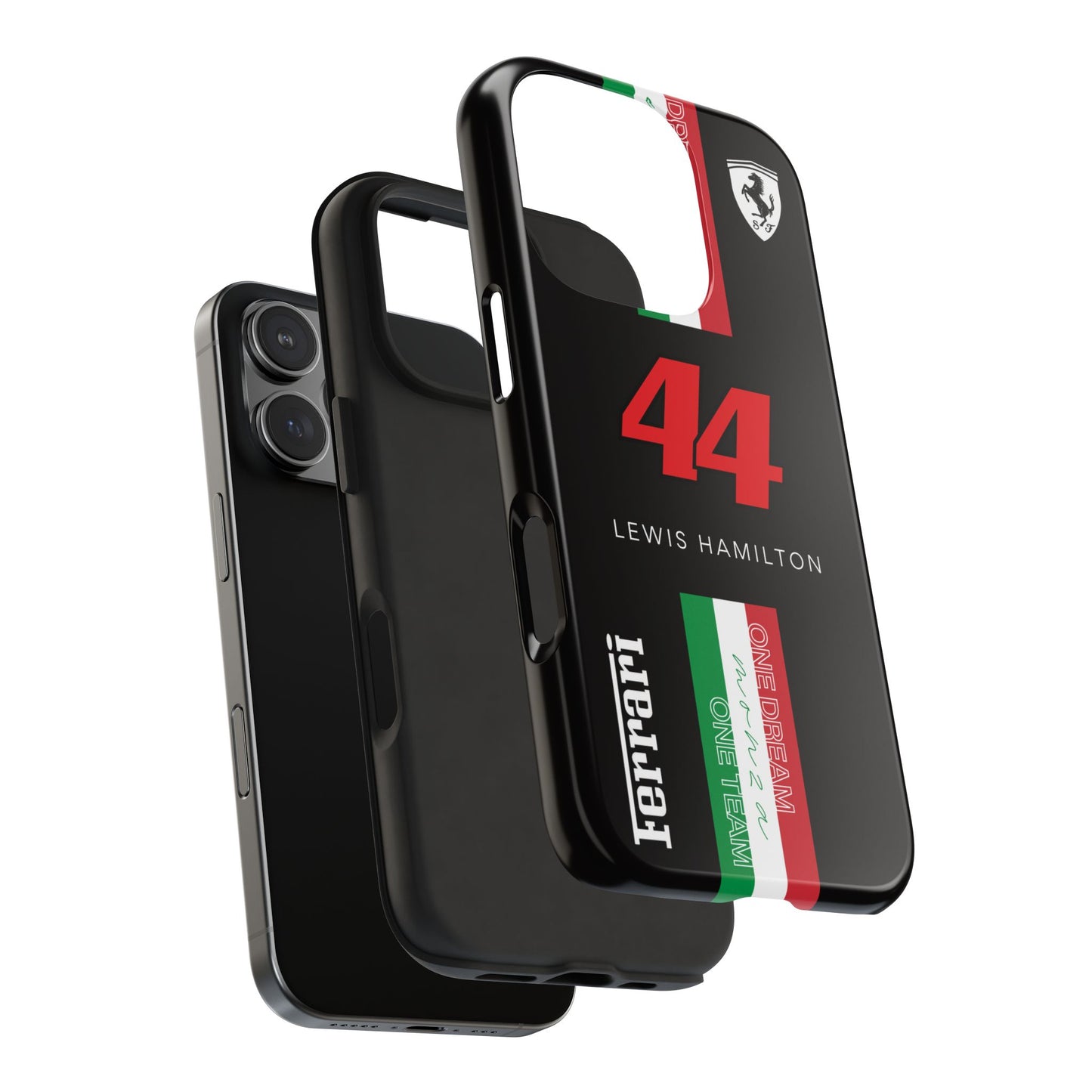 Black 44 Hamilton Ferrari Armor Case