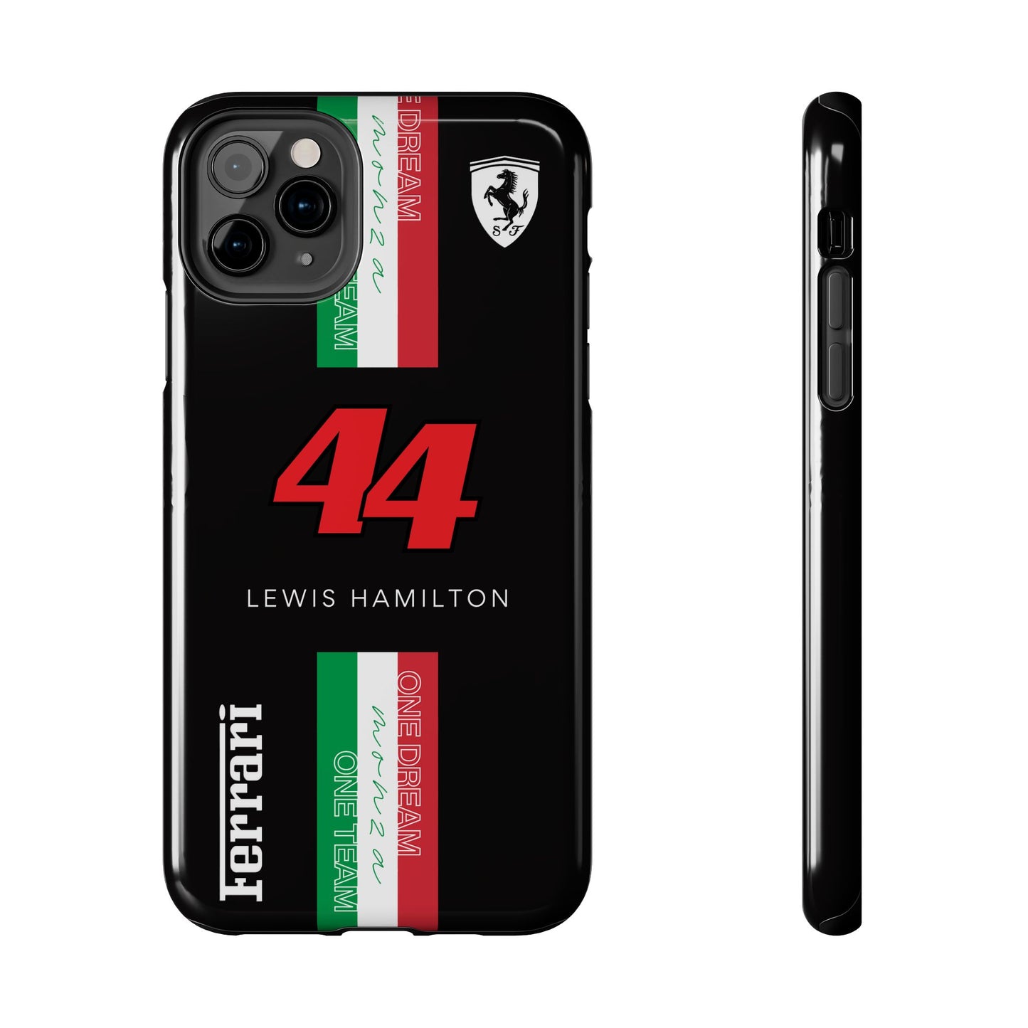 Black 44 Hamilton Ferrari Armor Case