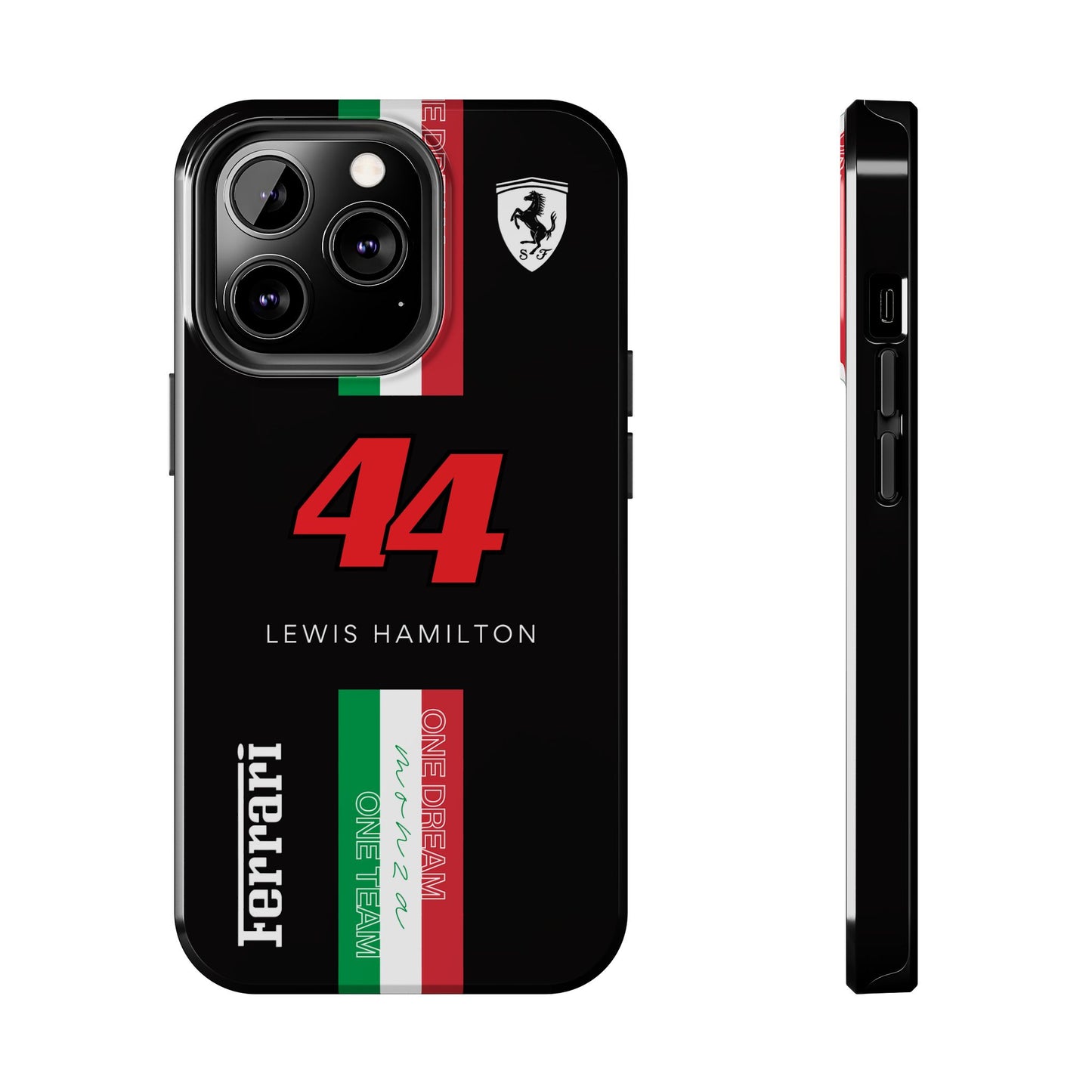 Black 44 Hamilton Ferrari Armor Case