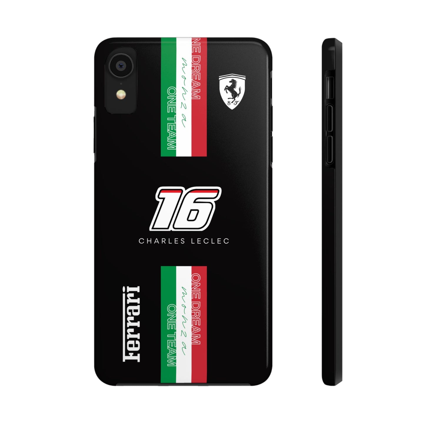 Black 16 Leclerc Ferrari Armor Case