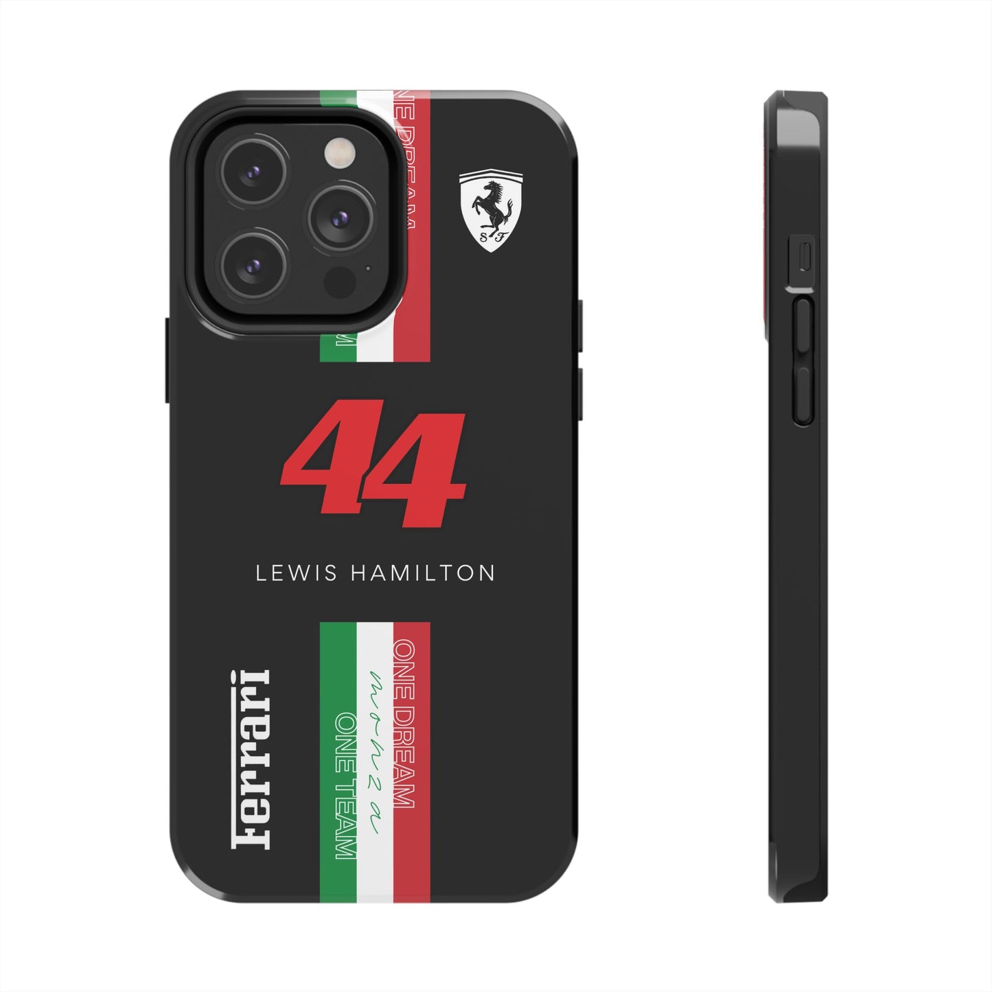 Black 44 Hamilton Ferrari Armor Case