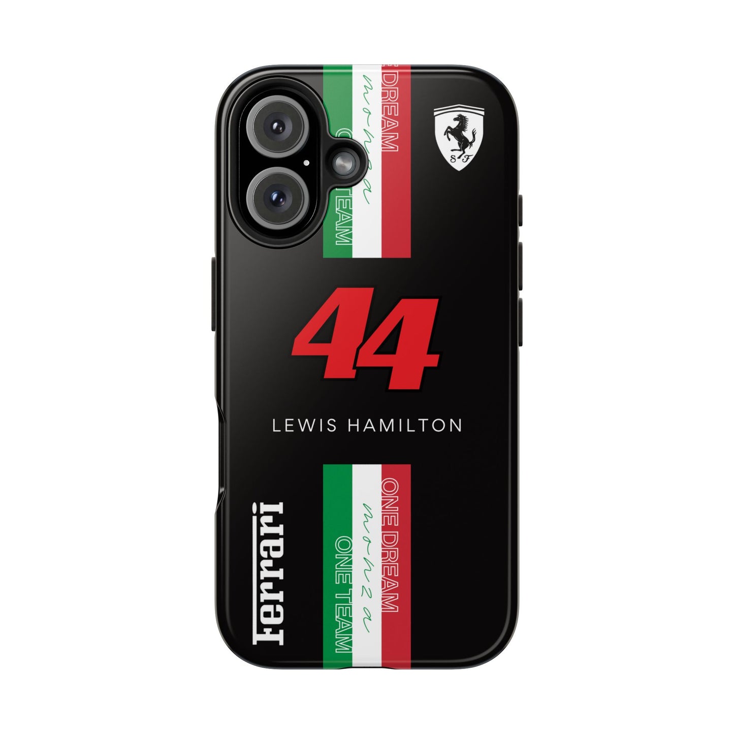 Black 44 Hamilton Ferrari Armor Case