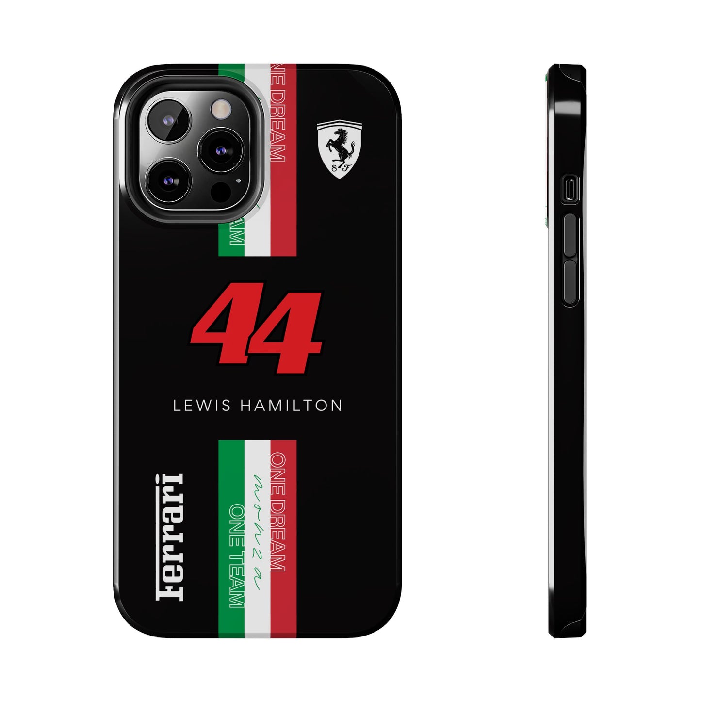 Black 44 Hamilton Ferrari Armor Case