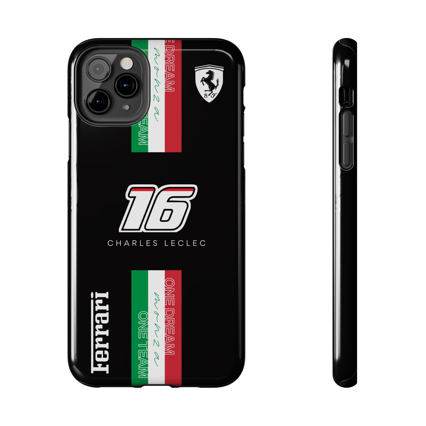 Black 16 Leclerc Ferrari Armor Case