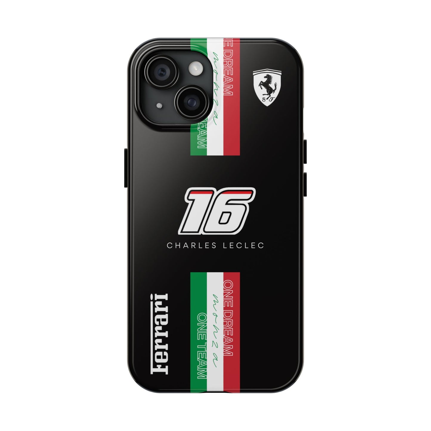 Black 16 Leclerc Ferrari Armor Case