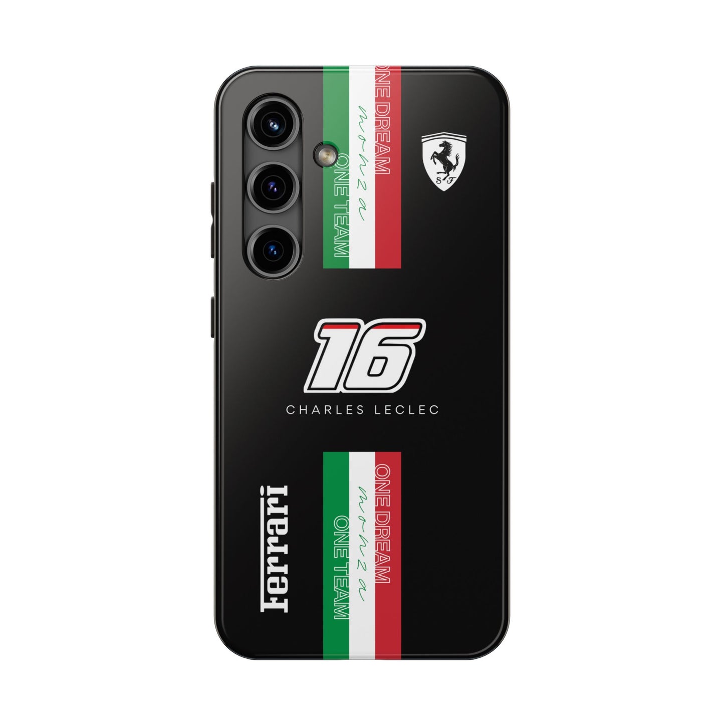 Black 16 Leclerc Ferrari Armor Case